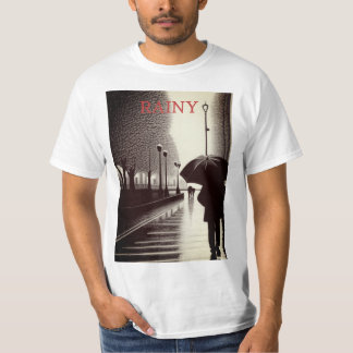 Nehmen Sie den Regen im Stil mit unserem Männersch T-Shirt