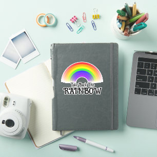 Nehmen Sie den Regenbogen zurück Aufkleber