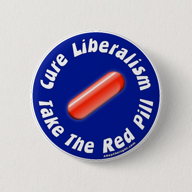 Nehmen Sie den roten Pillen-Knopf Button (Vorderseite)