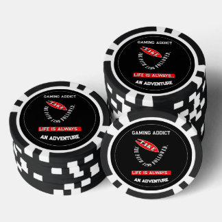 Nehmen Sie den weniger befahrenen Weg Pokerchips