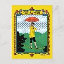 Nehmen Sie die Chance_A_-Postkarte