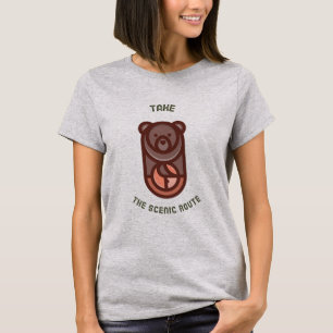 Nehmen Sie die Landschaftliche Route im Freien T-Shirt