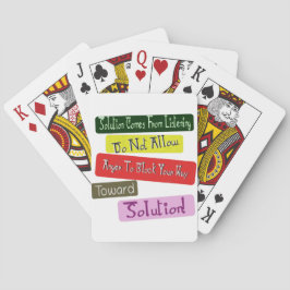 Nehmen Sie die Liebe-Einmal-Beziehung zur Lösung!  Spielkarten