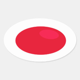 Nehmen Sie die RED Pill Oval Aufkleber. Ovaler Aufkleber