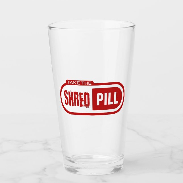 Nehmen Sie die Shred-Pille Glas (Vorderseite)