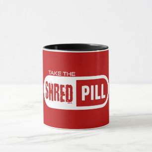 Nehmen Sie die Shred-Pille Tasse