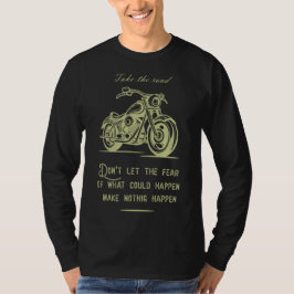 Nehmen Sie die Straße, ein Motorraddesign T-Shirt