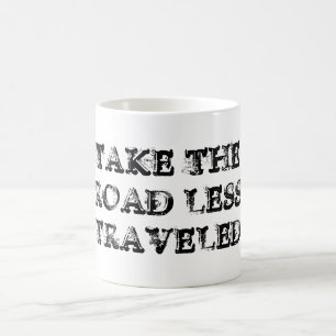 Nehmen Sie die Tasse für weniger Reisende