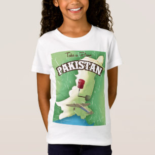 Nehmen Sie ein Flugzeug Pakistan Reiseplakat T-Shirt