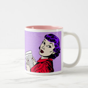 Nehmen Sie eine Anmerkungs-Tasse 2 Zweifarbige Tasse