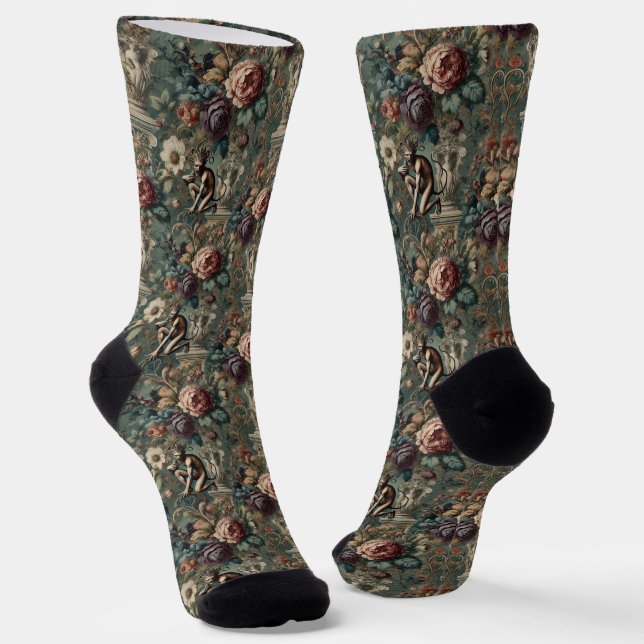 Nehmen Sie eine Bow - Gotische Viktorianische Tapi Socken (Gewinkelt)