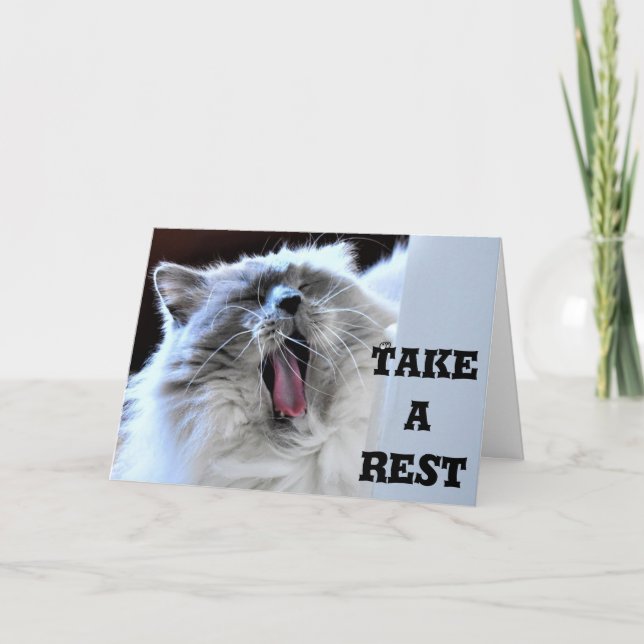 Nehmen Sie eine Erholung, eine Karte (Vorderseite)