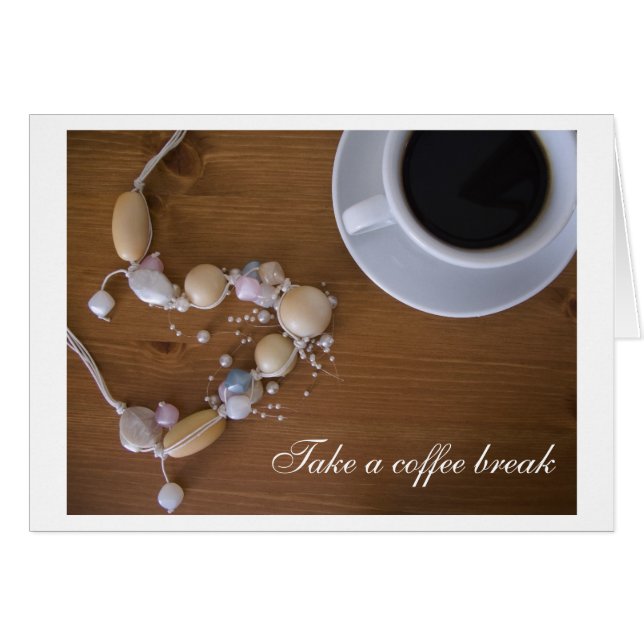 Nehmen Sie eine Kaffeepause (Vorderseite (Horizontal))