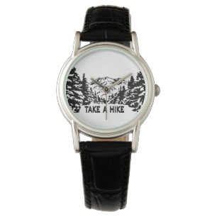 Nehmen Sie eine monochrome Berglandschaft zu Wande Armbanduhr
