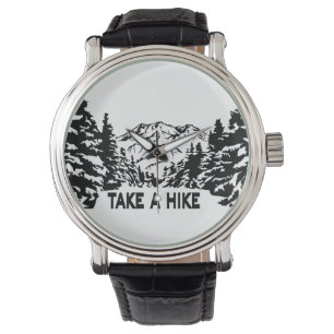 Nehmen Sie eine monochrome Berglandschaft zu Wande Armbanduhr