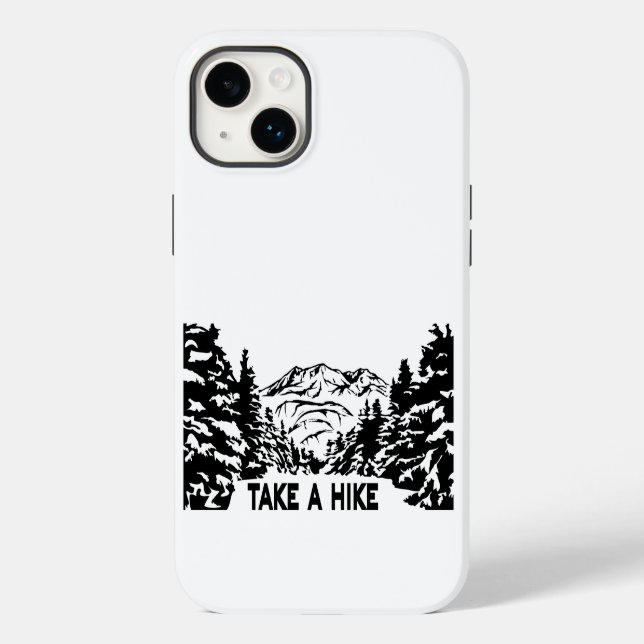 Nehmen Sie eine monochrome Berglandschaft zu Wande Case-Mate iPhone 14 Plus Hülle (Rückseite)