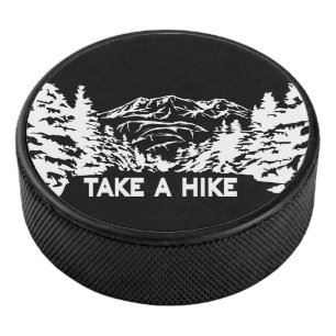 Nehmen Sie eine monochrome Berglandschaft zu Wande Eishockey Puck