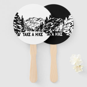 Nehmen Sie eine monochrome Berglandschaft zu Wande Fächer