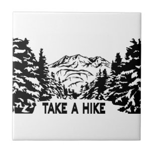 Nehmen Sie eine monochrome Berglandschaft zu Wande Fliese