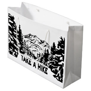 Nehmen Sie eine monochrome Berglandschaft zu Wande Große Geschenktüte