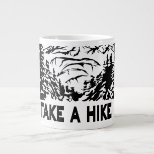 Nehmen Sie eine monochrome Berglandschaft zu Wande Jumbo-Tasse