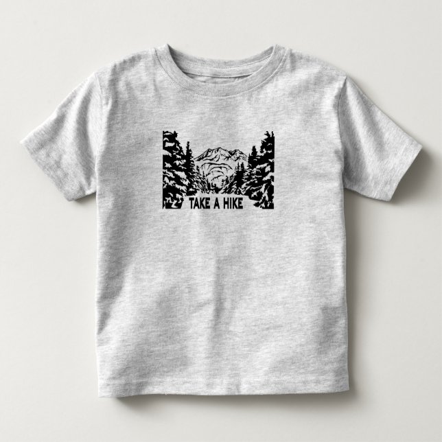 Nehmen Sie eine monochrome Berglandschaft zu Wande Kleinkind T-shirt (Vorderseite)