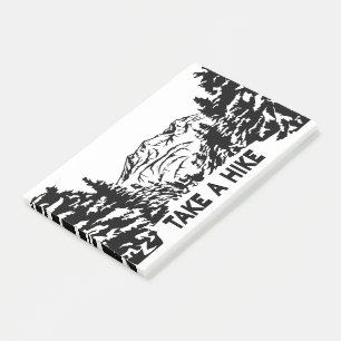 Nehmen Sie eine monochrome Berglandschaft zu Wande Post-it Klebezettel
