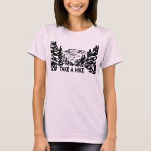 Nehmen Sie eine monochrome Berglandschaft zu Wande T-Shirt