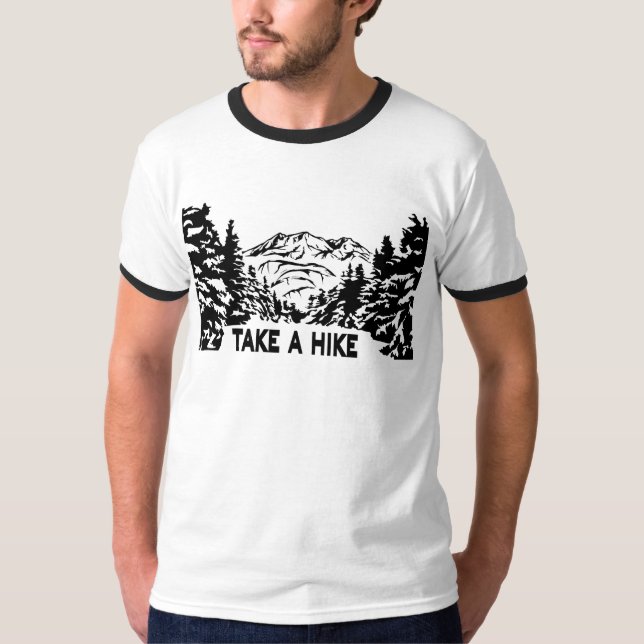 Nehmen Sie eine monochrome Berglandschaft zu Wande T-Shirt (Vorderseite)