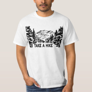 Nehmen Sie eine monochrome Berglandschaft zu Wande T-Shirt