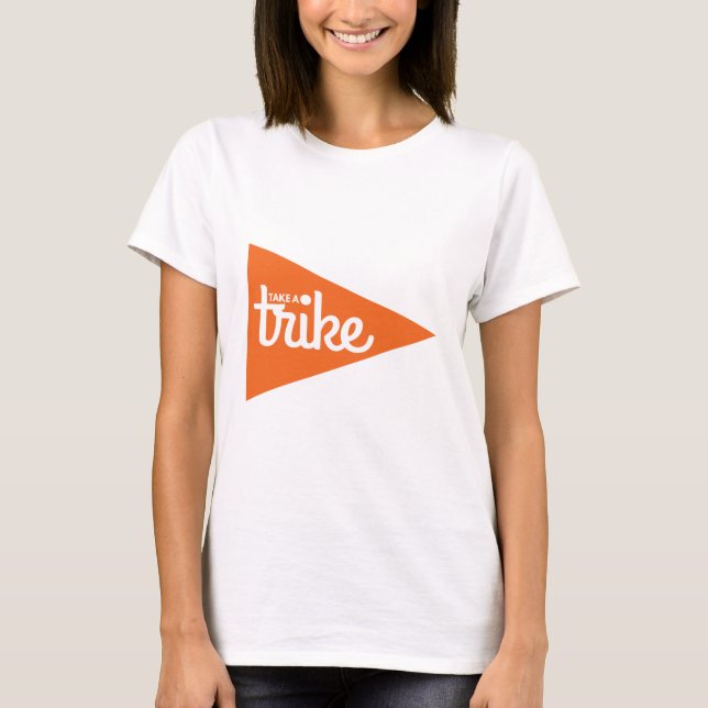 Nehmen Sie eine Trike Flagge: Recumbent Trike T-Shirt (Vorderseite)