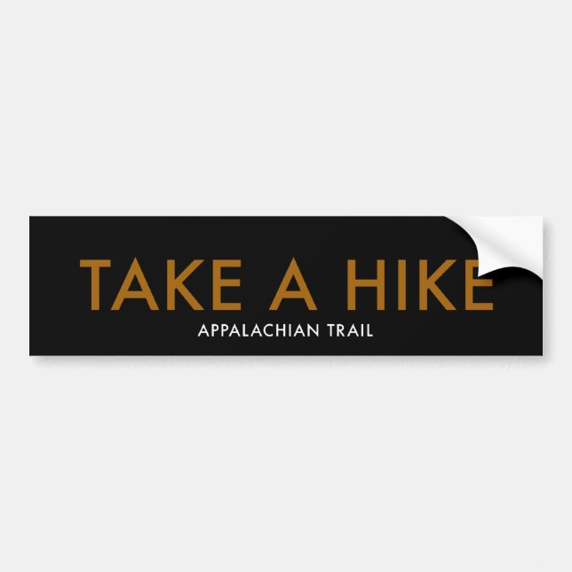 NEHMEN Sie eine WANDERUNG - appalachische Spur Autoaufkleber (Vorne)