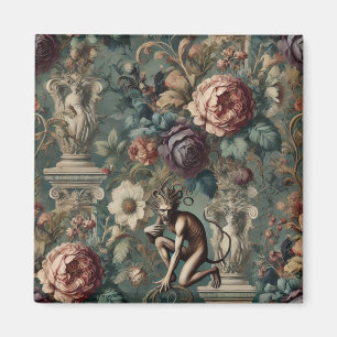 Nehmen Sie einen Bow - Gothic Floral Design Magnet