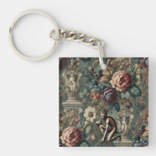 Nehmen Sie einen Bow - Gothic Floral Design Schlüsselanhänger