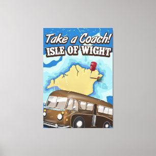 Nehmen Sie einen Bus zur Isle of Wight Leinwanddruck