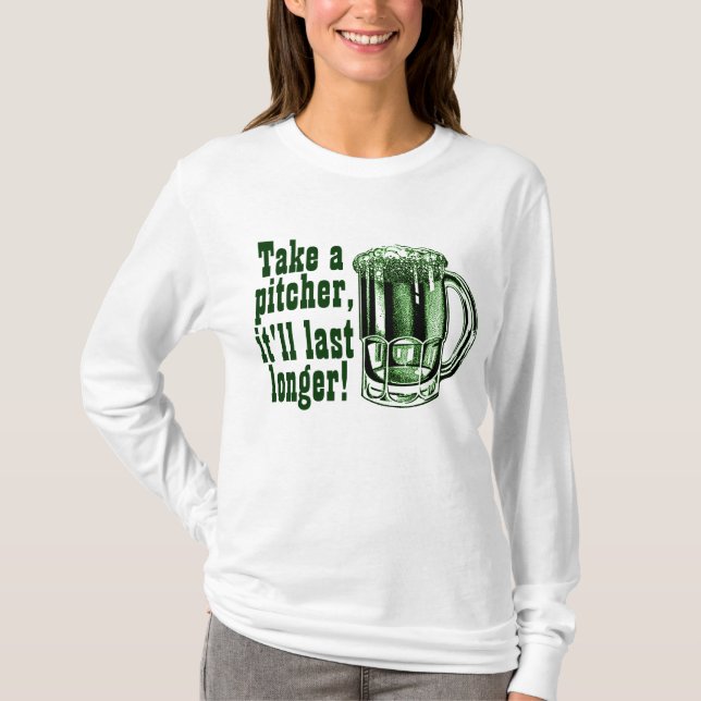 Nehmen Sie einen Krug, den er länger dauert T-Shirt (Vorderseite)