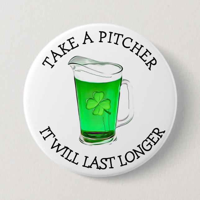Nehmen Sie einen Pitcher. Es wird länger trinken S Button (Vorderseite)