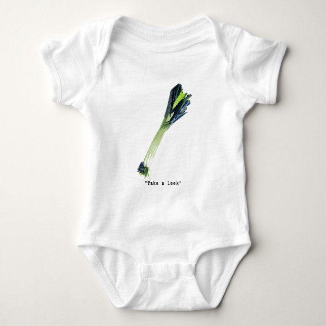 nehmen Sie einen Porree - Licht Baby Strampler (Vorderseite)