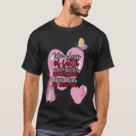 Nehmen Sie einen Schritt in Richtung der Lila Prin T-Shirt