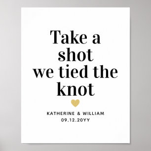 Nehmen Sie einen Schuss, wir tippen das Knot Custo Poster