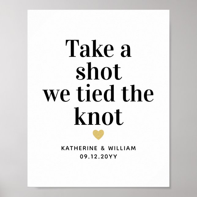 Nehmen Sie einen Schuss, wir tippen das Knot Custo Poster (Vorne)