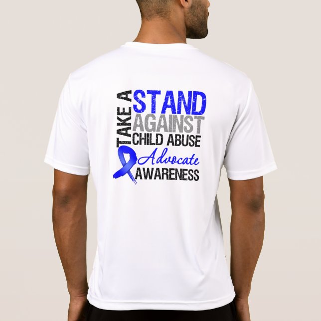 Nehmen Sie einen Stand gegen Kindesmissbrauch T-Shirt (Rückseite)