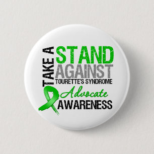 Nehmen Sie einen Stand gegen Tourette-Syndrom Button