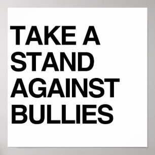 NEHMEN SIE EINEN STAND GEGEN TYRANNE POSTER