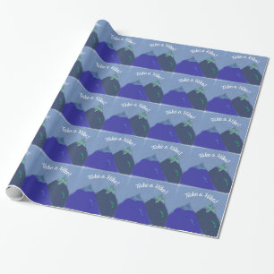 Nehmen Sie einen Wanderberggipfel Geschenkpapier