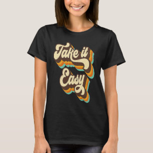 Nehmen Sie einfach Retro 70er Disco Party Kostüm T-Shirt