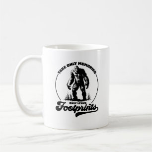 Nehmen Sie Erinnerungen Verlassen Fußabdrücke Wand Kaffeetasse