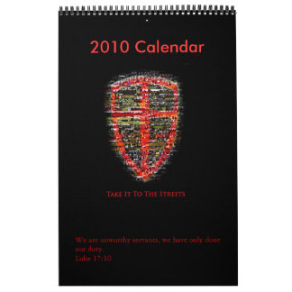 Nehmen Sie es zum Steets 2010 Kalender