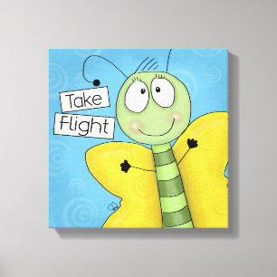 Nehmen Sie Flight Butterfly Leinwanddruck