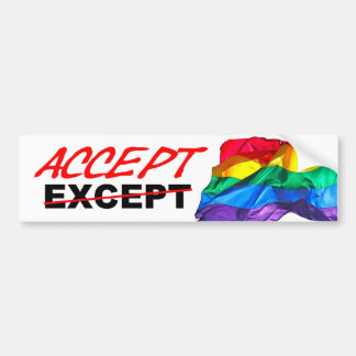 Nehmen Sie Homosexualität an Autoaufkleber